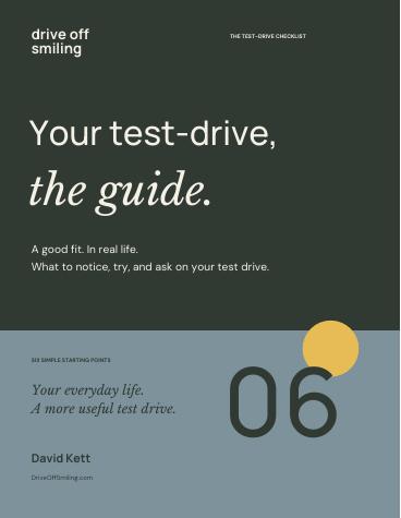 Your test-drive, the guide. cover